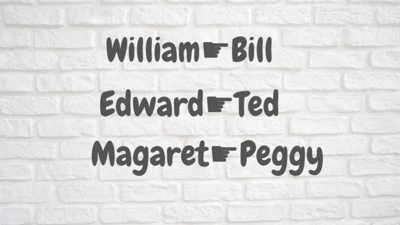 エドワードのあだ名はなぜテッド 英語人名の短縮形の謎を解く ウツミチ ロンドン暮らし